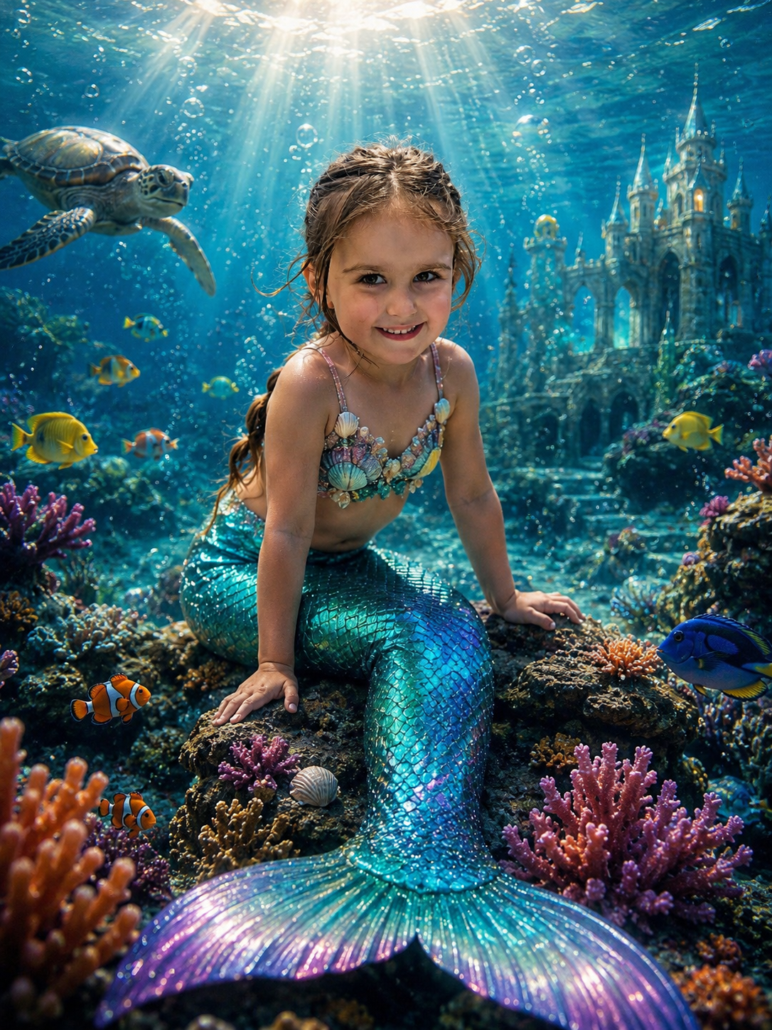 Mermaid — Turtle & Coral Castle