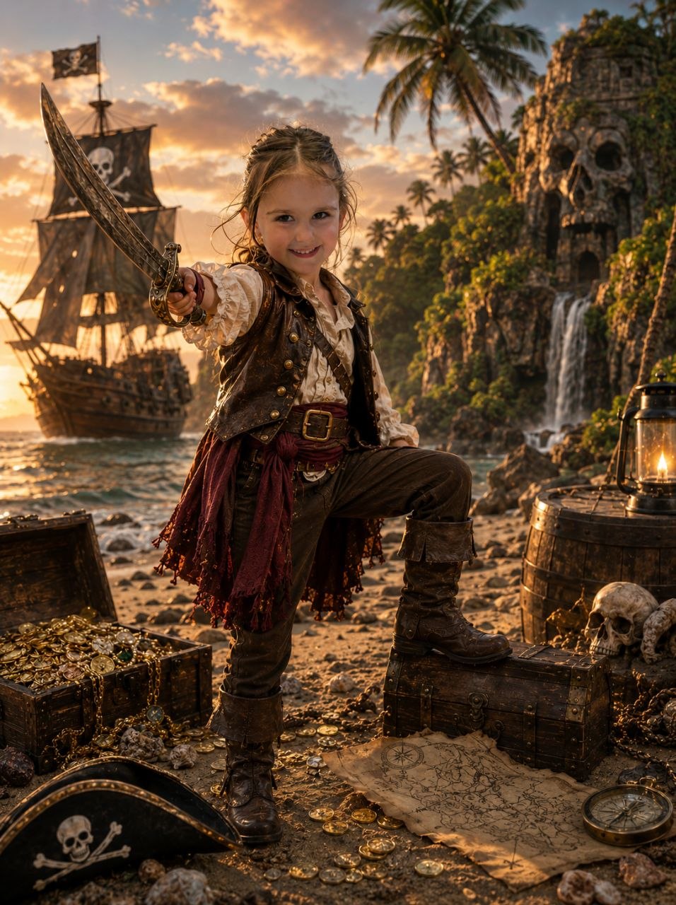 Pirate Captain — Skull Island Beach