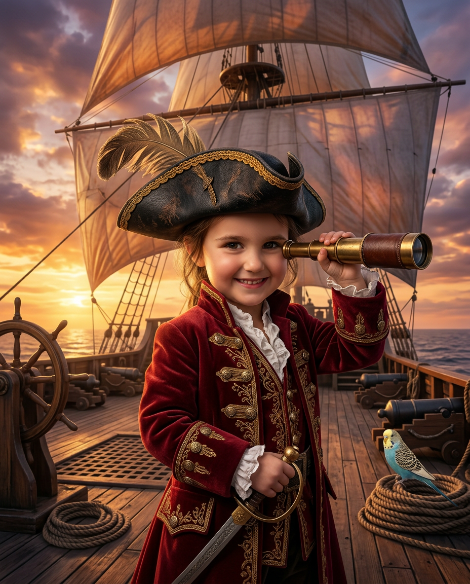 Tiny hero portrait — Pirate Captain