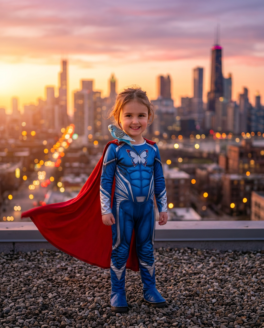 Tiny hero portrait — Superhero